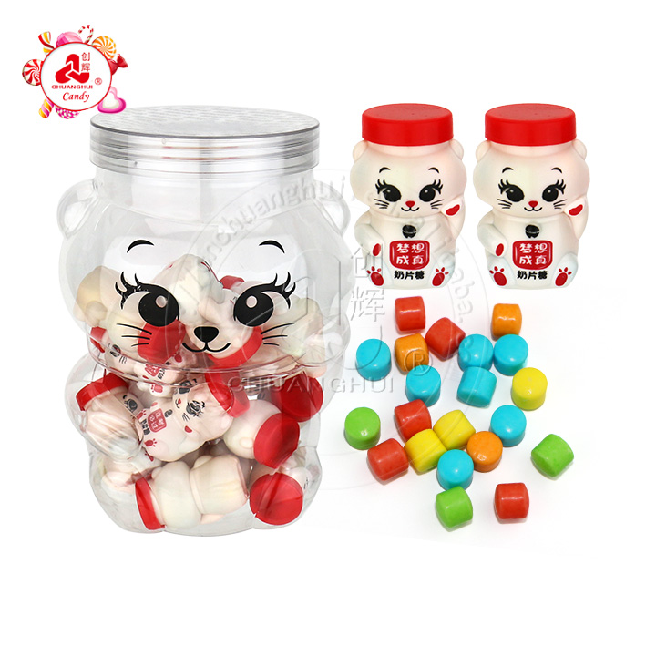 Lucky Wealth Cat shaped bottle candy CH-N693