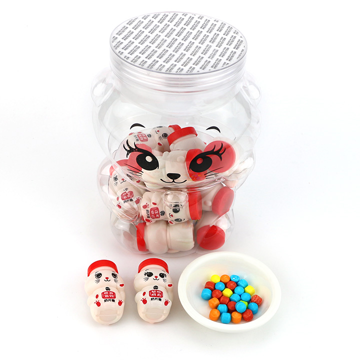 Lucky Wealth Cat shaped bottle candy CH-N693