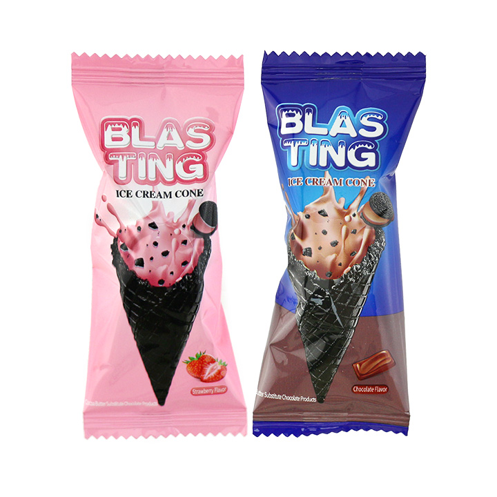 Double Flavors strawberries, chocolate ice cream cone cookies with cream filling CH-D119