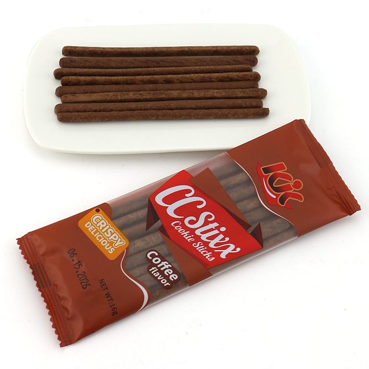 16g snacks milk,coffee flavored CC long biscuits finger cookies stick CH-D121