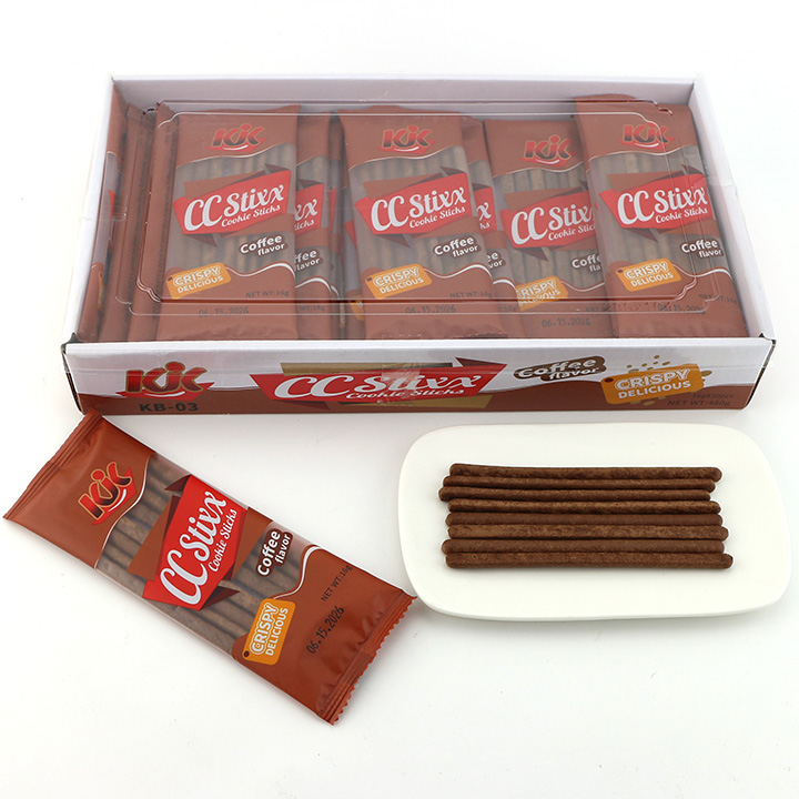 16g snacks milk,coffee flavored CC long biscuits finger cookies stick CH-D121
