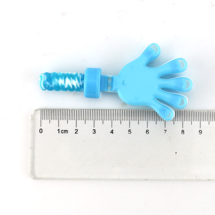 Mini plastic hand clap toy candy with nipple hard lollipop CH-T1282