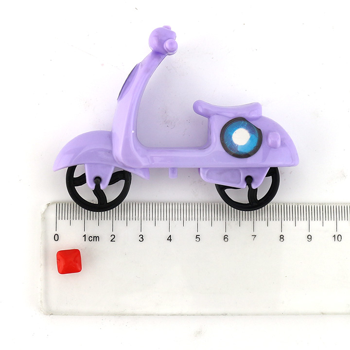 Cartoon plastic pedal motorcycle toy candy with mini bubble gum CH-T1281