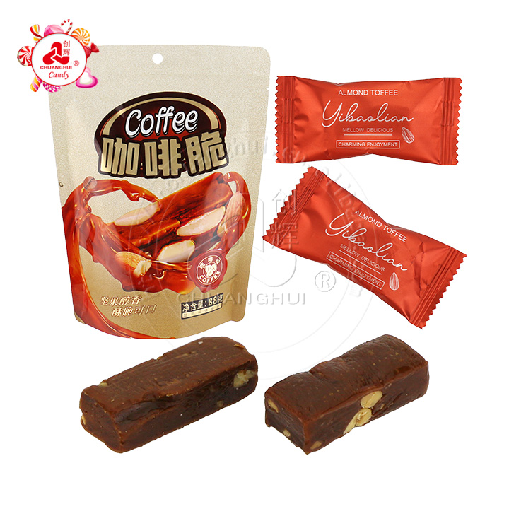 200g bagged Coffee flavored crispy nut peanut candy CH-Q120