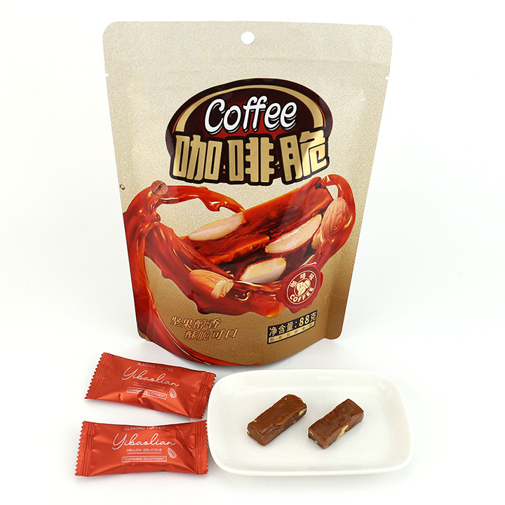 200g bagged Coffee flavored crispy nut peanut candy CH-Q120