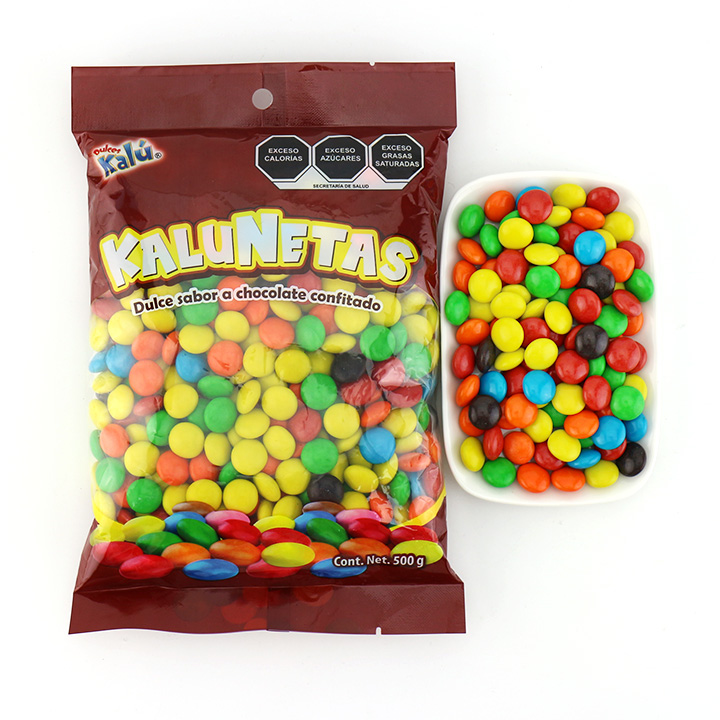 Halal 0.9g colorful crispy sugar coated chocolate bean candy CH-BC126