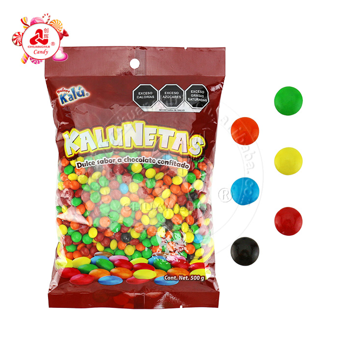 Halal 0.3g colorful crispy sugar coated chocolate bean candy CH-BC127
