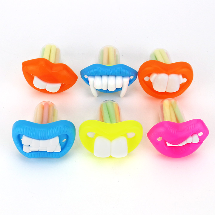 Halloween Buckteeth mouth toy and CC stick straw candy CH-C123