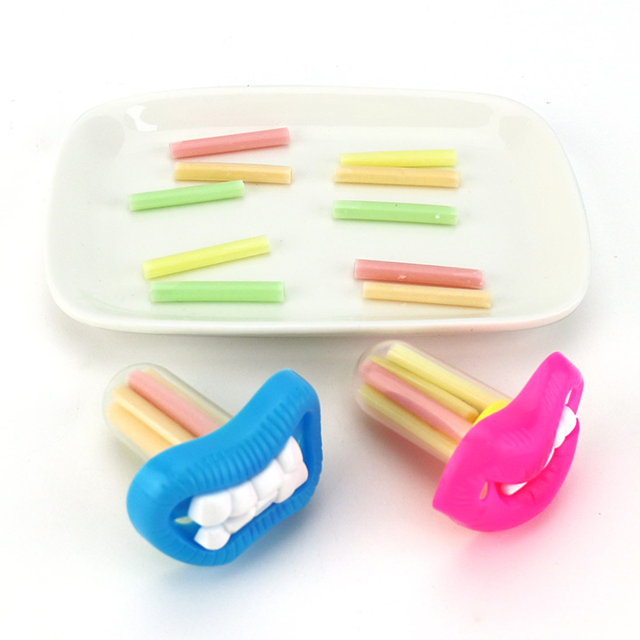 Halloween Buckteeth mouth toy and CC stick straw candy CH-C123