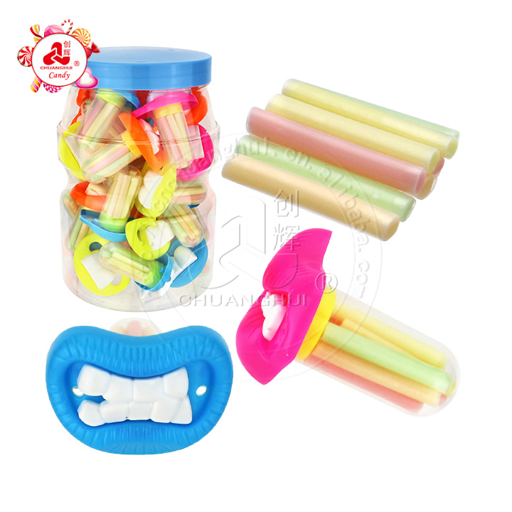 Halloween Buckteeth mouth toy and CC stick straw candy CH-C123