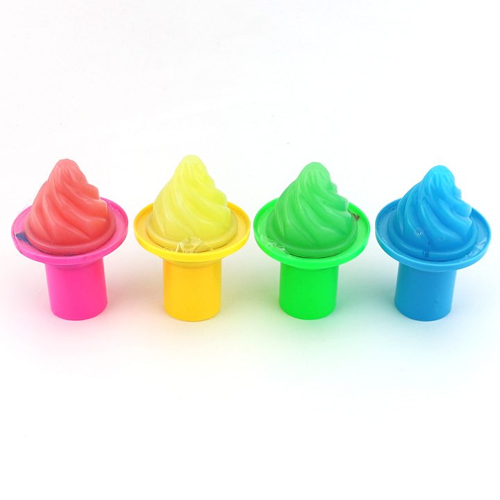Torch shaped jelly pudding cup with popping candy CH-K296