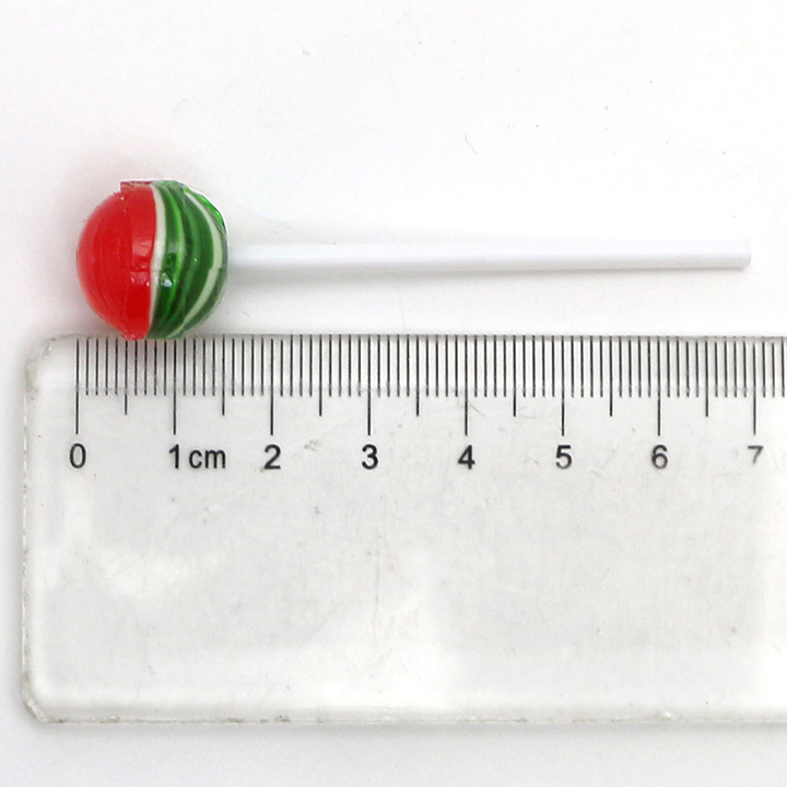 Wholesale mini watermelon shaped round ball lollipop hard candy in bulk CH-S115