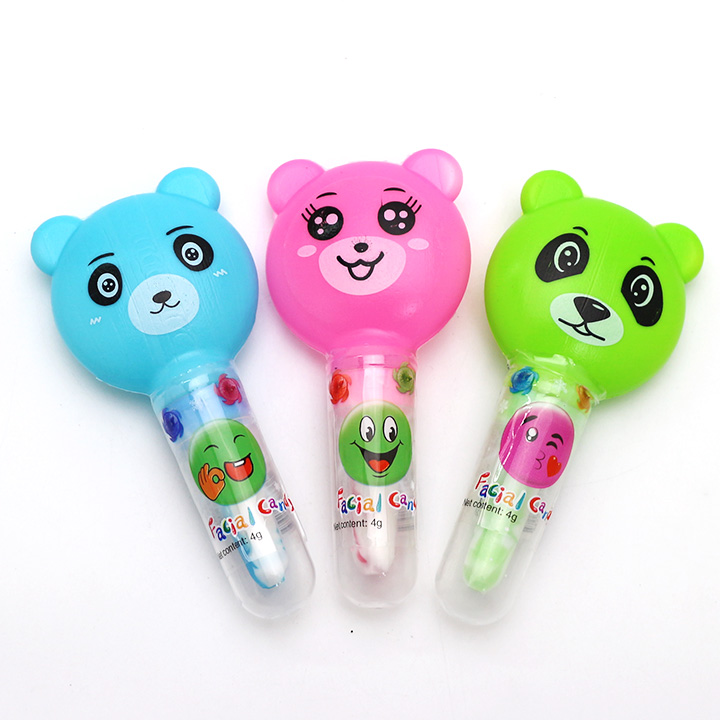 Cartoon bear head shaped nipple lollipop hard candy CH-T1293