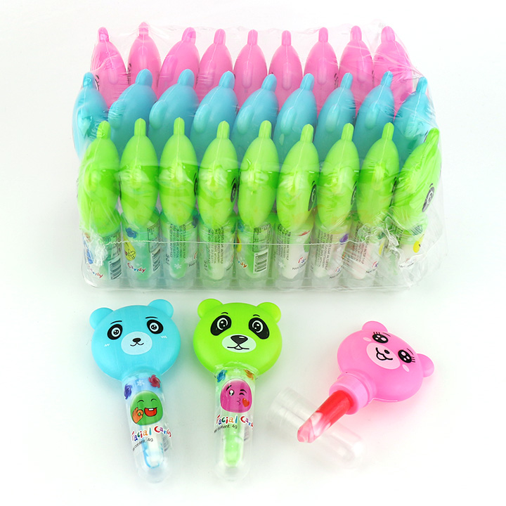 Cartoon bear head shaped nipple lollipop hard candy CH-T1293