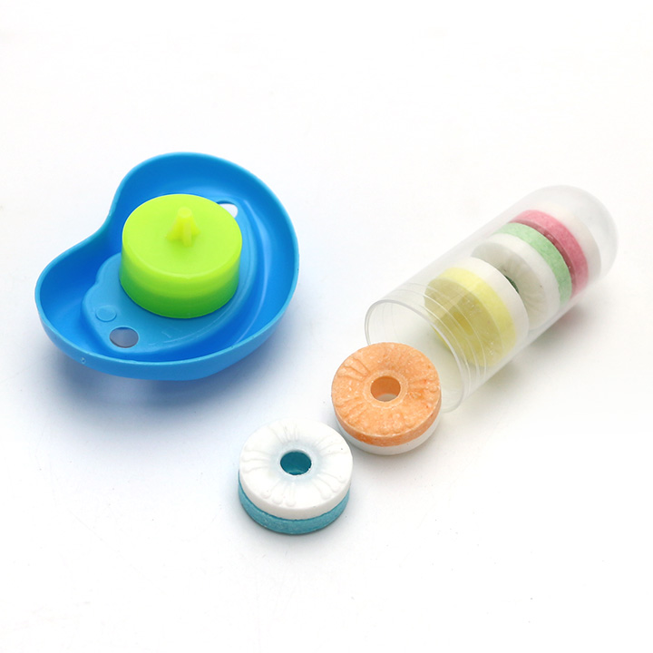 Halloween buckteeth mouth toy and whistle pressed candy CH-T1295
