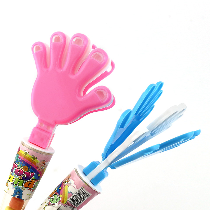 Colorful plastic mini hand clapping toy candy CH-T1299