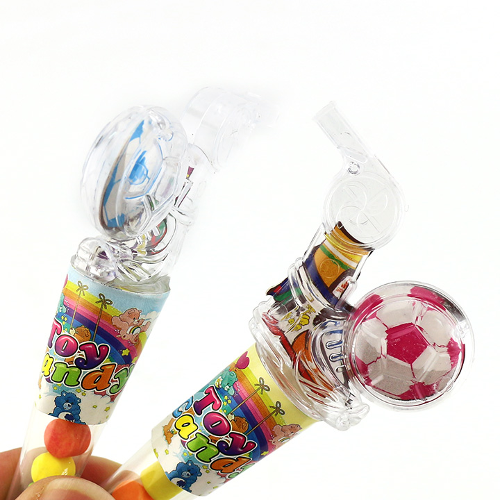 Cartoon playing football whistle toy candy CH-T1301