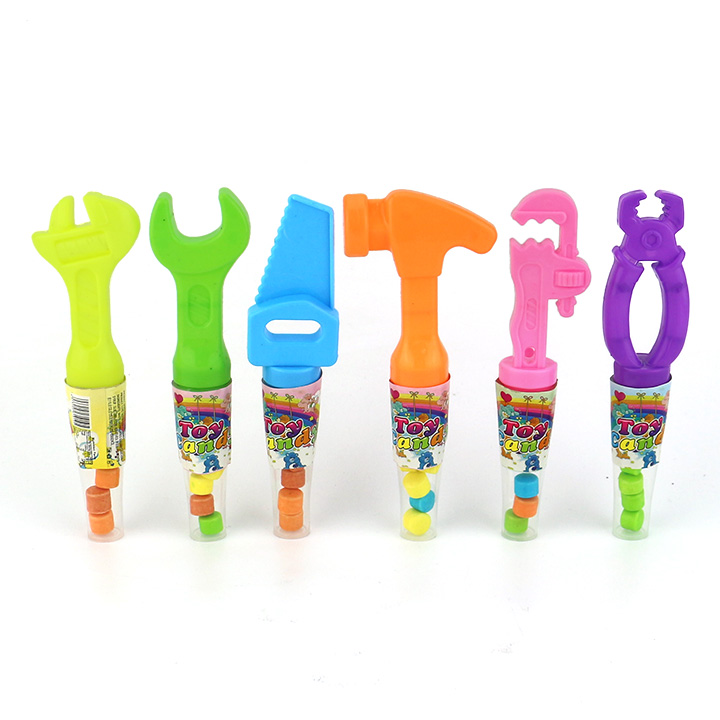 Colorful mini plastic household tool shaped toy candy CH-T1302