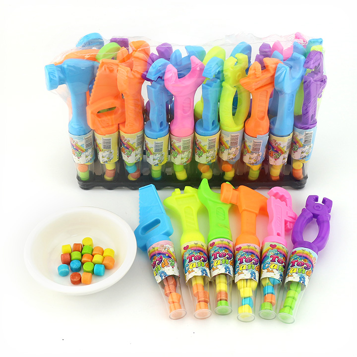 Colorful mini plastic household tool shaped toy candy CH-T1302