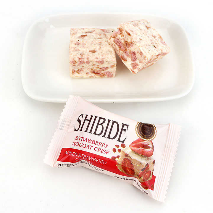High-quality Taiwan nougat candy strawberry flavor nougat crisp CH-D123
