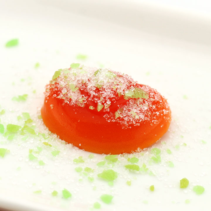 Pet Butt soft gummy candy with needle shaped jam liquid candy and popping candy CH-J581