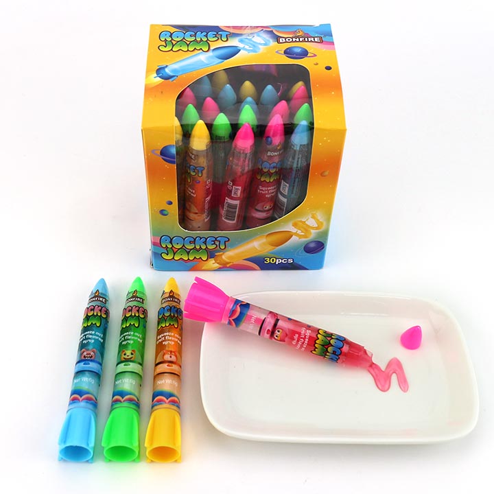 2024 New Mini Rocket shape gel jam syrup candy toy CH-N691