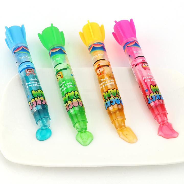 2024 New Mini Rocket shape gel jam syrup candy toy CH-N691