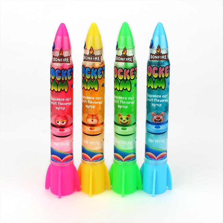 2024 New Mini Rocket shape gel jam syrup candy toy CH-N691