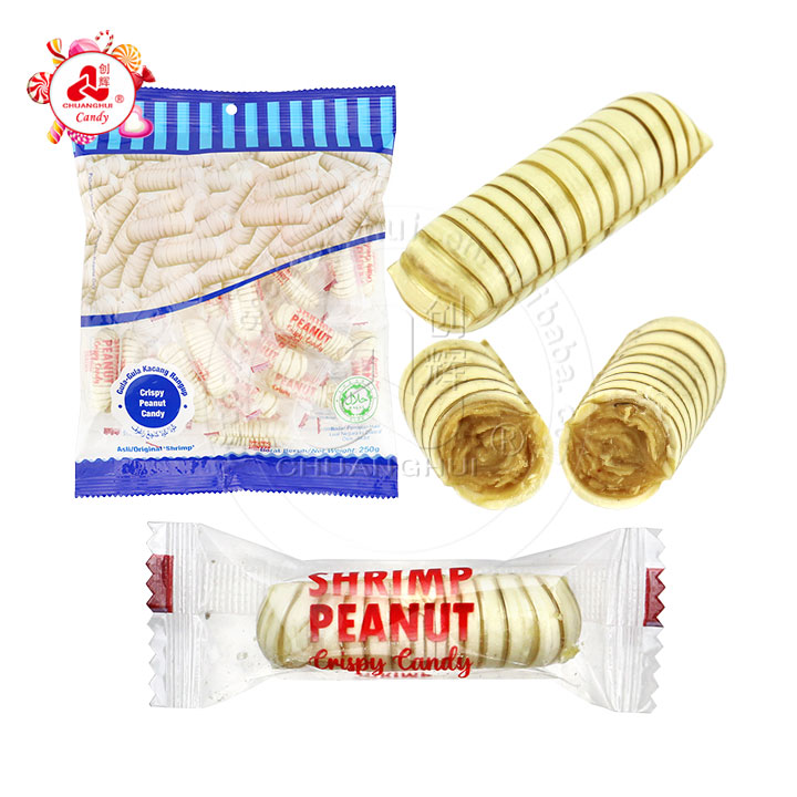 250g Shrimp shape mixed nut peanut crispy candy CH-Q123