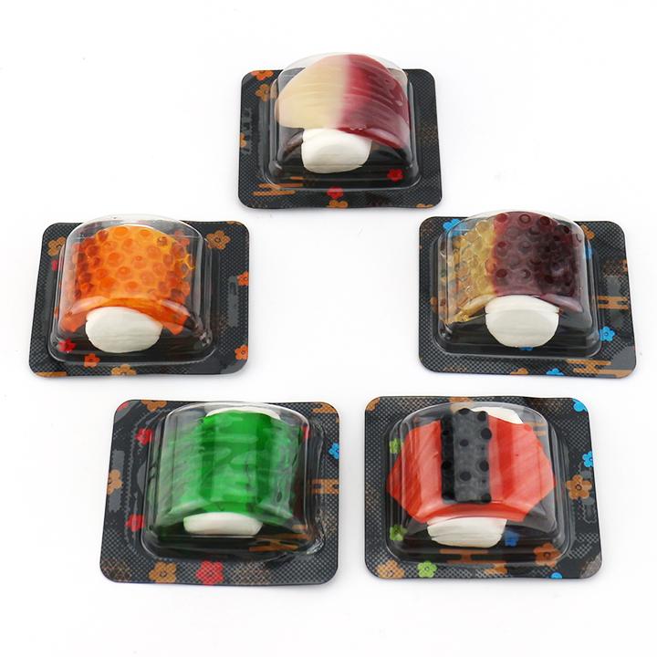 Japanese candy 8g Sushi shaped soft gummy candy with marshmallows CH-J587