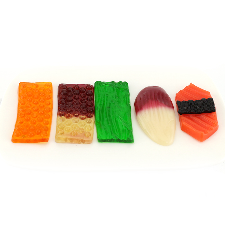 Japanese candy 8g Sushi shaped soft gummy candy with marshmallows CH-J587