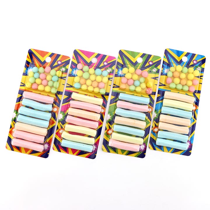Mini Noodle shaped marshmallows with colorful puffed candy CH-M185