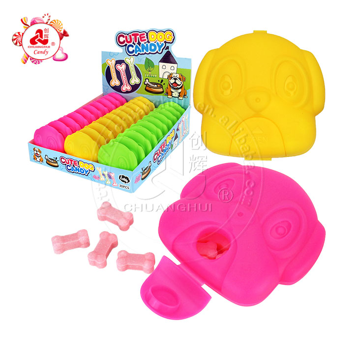 Cute Dog Head shaped box and pressed bone candy CH-N697