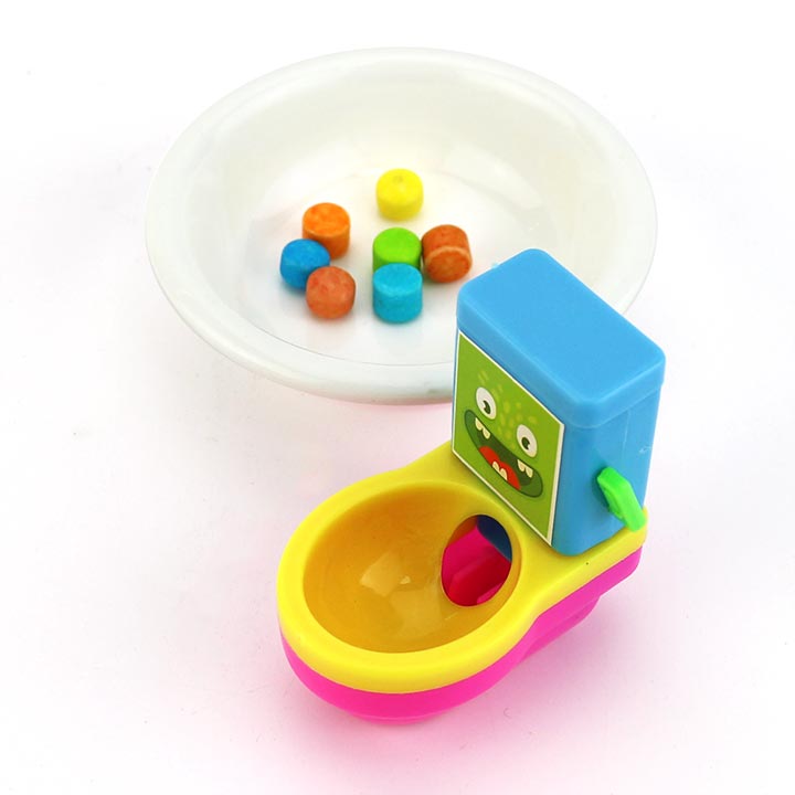 Flush Toilet shaped candy dispenser toy candy CH-T1307