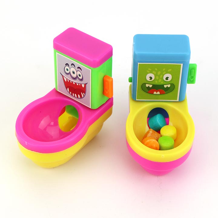 Flush Toilet shaped candy dispenser toy candy CH-T1307