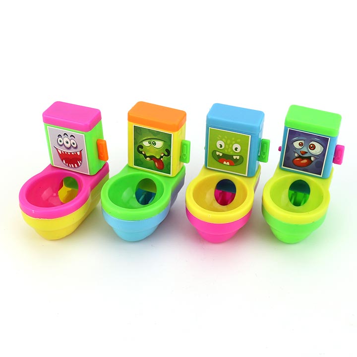 Flush Toilet shaped candy dispenser toy candy CH-T1307