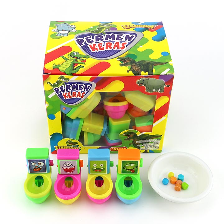 Flush Toilet shaped candy dispenser toy candy CH-T1307
