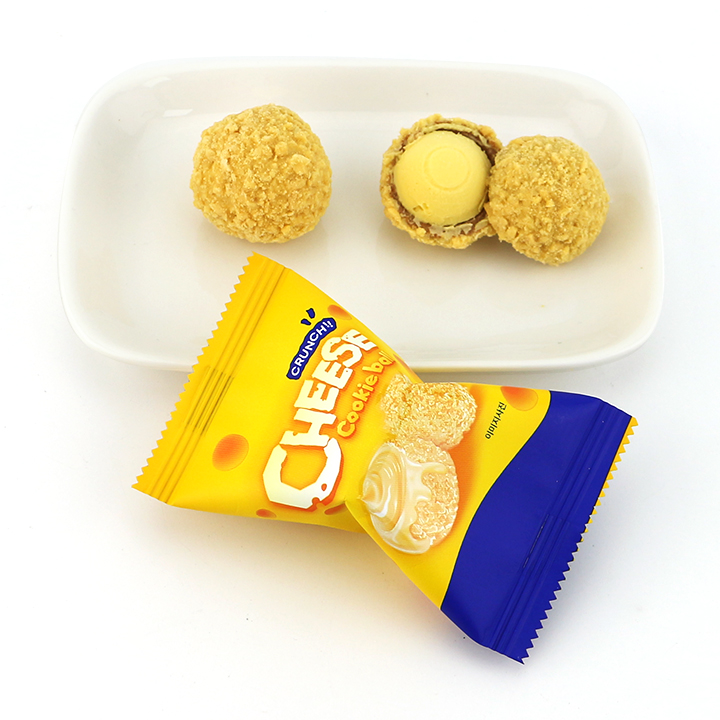 600g boxed Cheese cookies wafer ball with cheese cream filling CH-D125
