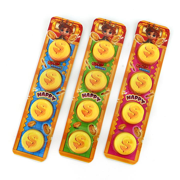 4-in-1 Gold Coin shaped choco biscuits black and white chocolate cookies ball CH-BC129