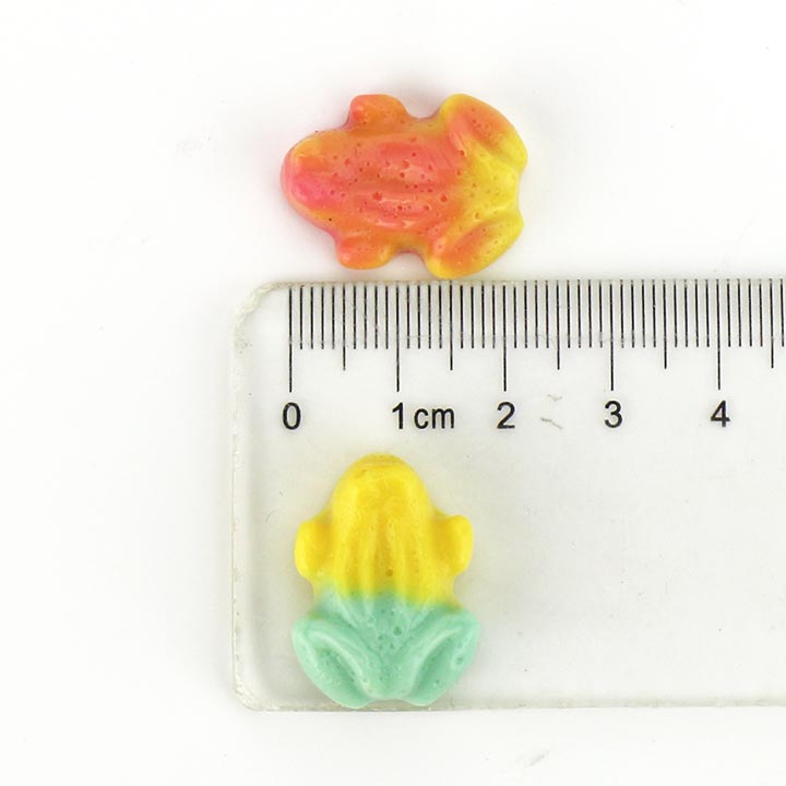 3D cartoon two-color frog shaped soft gummy candy CH-J593