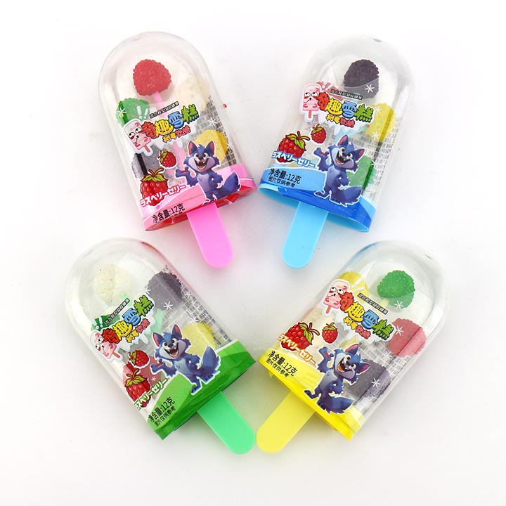 5-in-1 Gummy Tree ice cream shaped chewy soft lollipop candy CH-J600