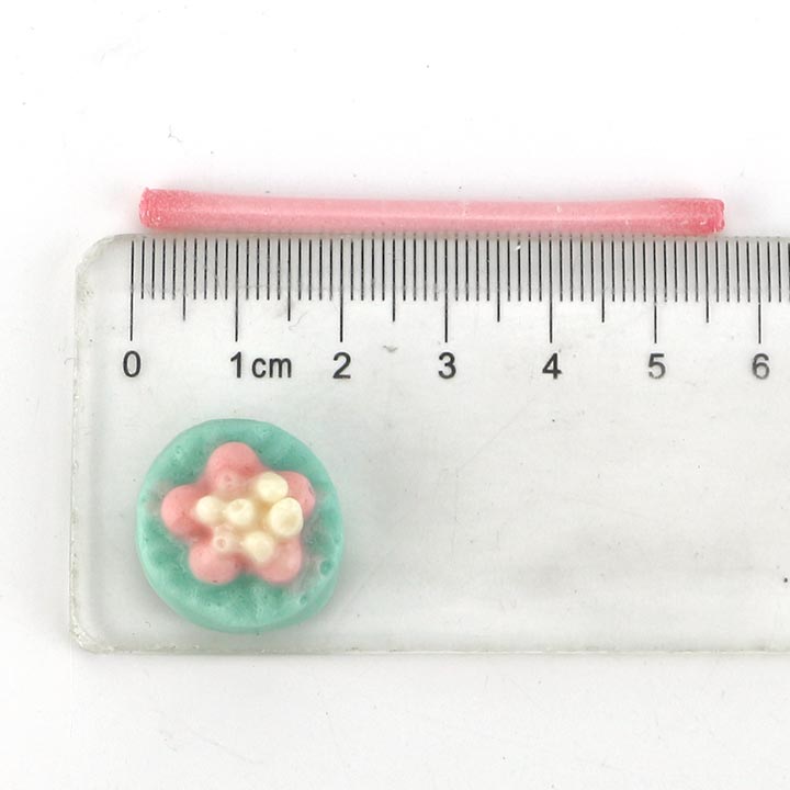 Mini cup birthday cake shaped soft gummy candy with CC stick straw candy CH-J601