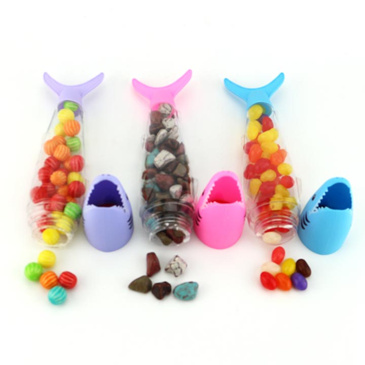 Big mouth shark candy with Jelly beans, bubble gum , stone candy CH-N701