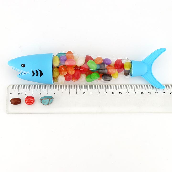 Big mouth shark candy with Jelly beans, bubble gum , stone candy CH-N701