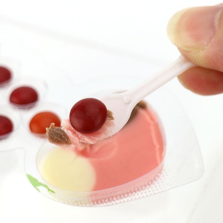 Three color Necklet heart shaped choco jam with chocolate beans CH-BC130