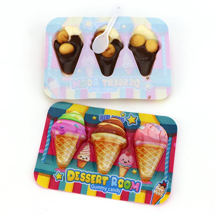 Dessert room ice cream shaped chocolate cream with biscuit ball CH-BC131