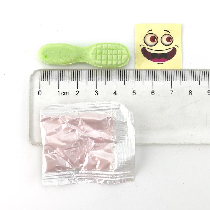 Cartoon Tooth Candy toothbrush pressed tablet candy and sour powder with tattoo sticker CH-N703