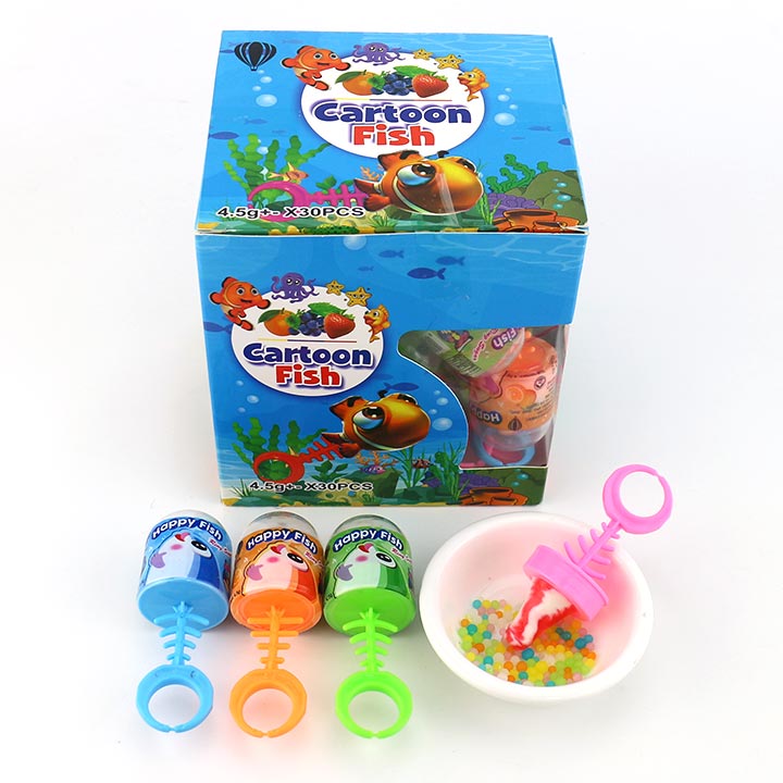 Happy Fish bone shaped nipple lollipop with mini candy CH-T1253-1