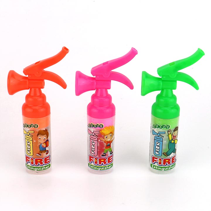 Cartoon Fire extinguisher shape whistle lollipop toy candy CH-T1313