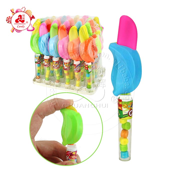 Prank Prop telescopic spring toy banana knife toy candy CH-T1317